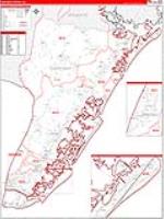 Cape May, Nj Carrier Route Wall Map